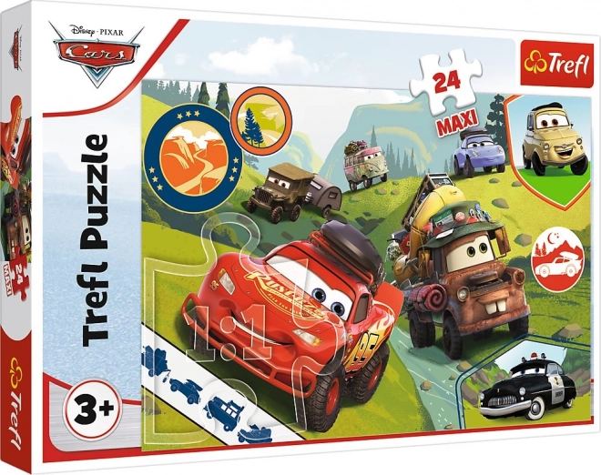 Puzzle Maxi 24 pezzi Auto Allegre Disney Cars 3