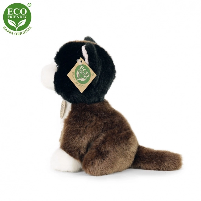 Gatto di peluche seduto 18 cm eco-friendly