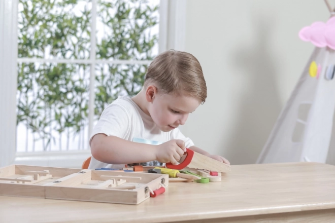 Cassetta degli Attrezzi in Legno per Bambini