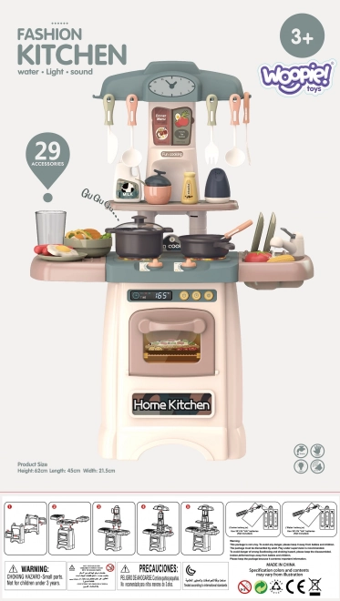 Cucina Giocattolo Interattiva Modna con Acqua e Luci