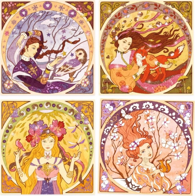 Kit di Sand Art Djeco Ispirato da Alfons Mucha