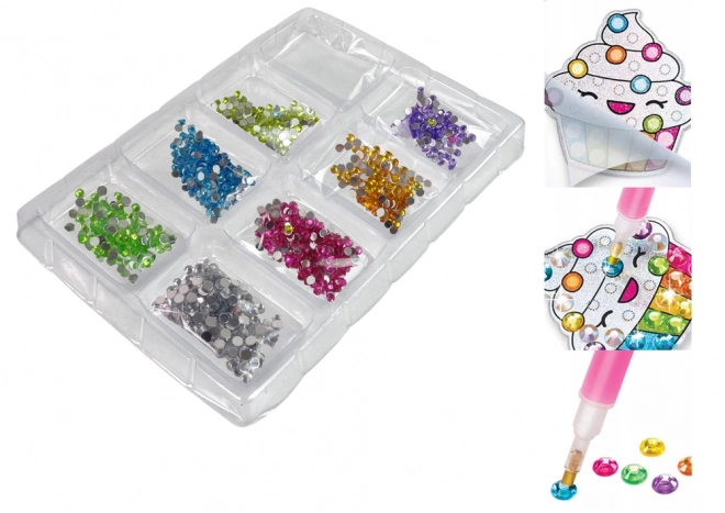 Set creativo di adesivi decorazione diamanti