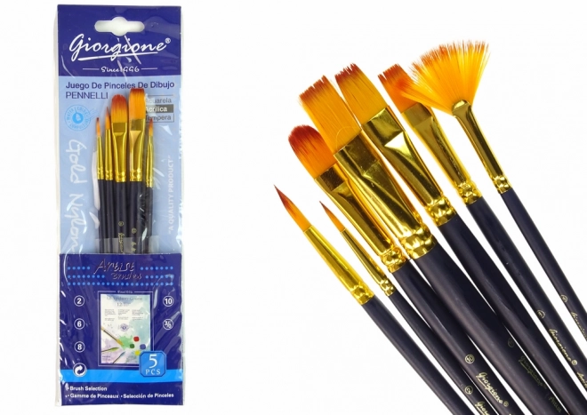 Set Artistico di Pennelli 7 Forme