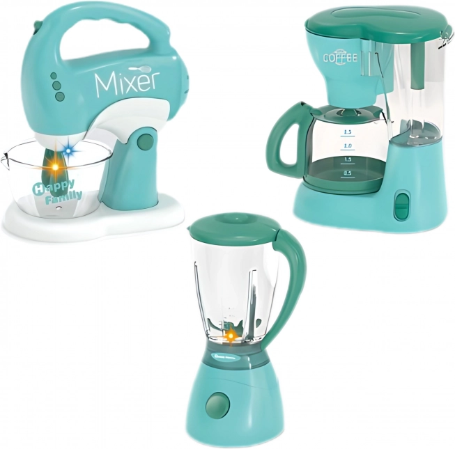 WOOPIE Set di elettrodomestici per bambini 3in1 Frullatore Mixer Robot da cucina