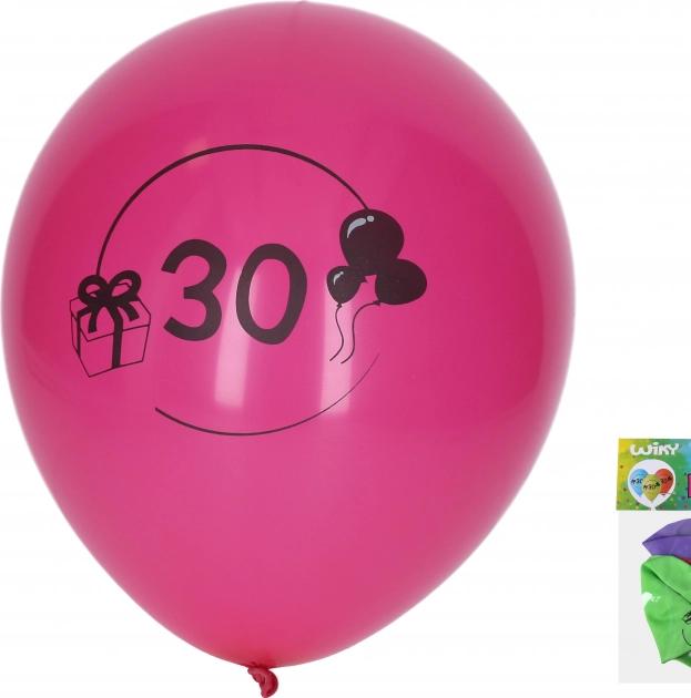Palloncini gonfiabili 30 cm con numero 30 – set da 5 pezzi