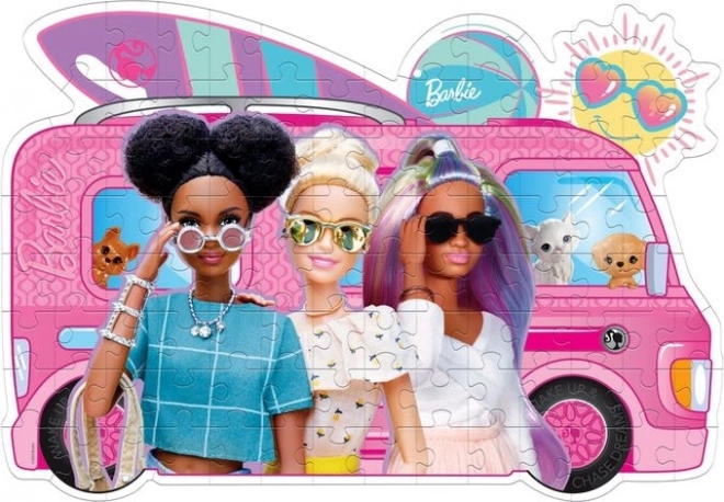 Puzzle sagomato Barbie in viaggio 104 pezzi