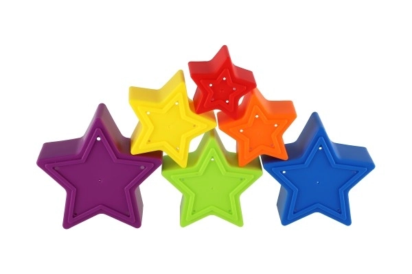 Torre colorata in plastica TEDDIES a forma di stella