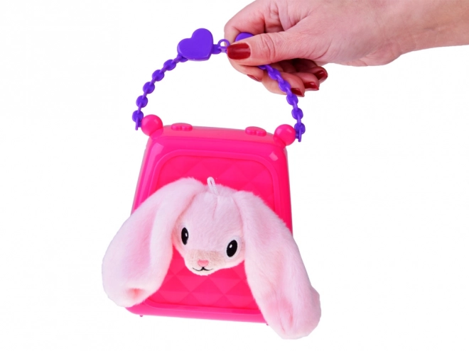 Borsetta carina con peluche coniglietto