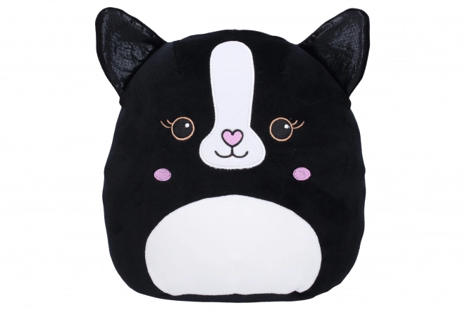 Cuscino peluche gatto nero 25cm