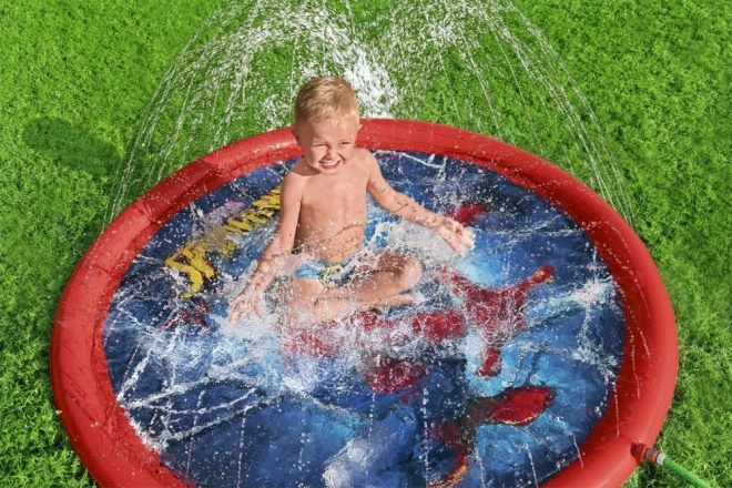 Piscina gonfiabile con fontana Spider-man