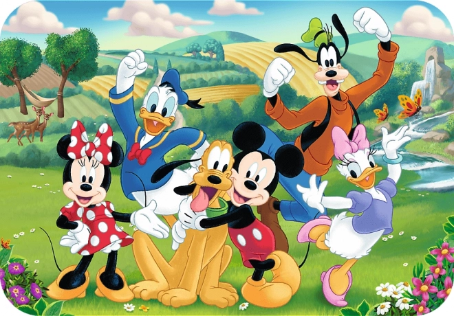 Puzzle in legno Mickey e amici 24 pezzi