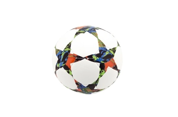 Pallone da calcio con stelle, misura 5 in pelle