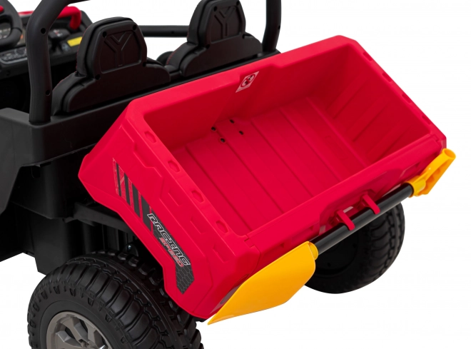 Auto Pick-Up Speed 900 pro bambini Rosso + trazione 4x4 + pompa mobile + vano bagagli + telecomando + pala + LED audio