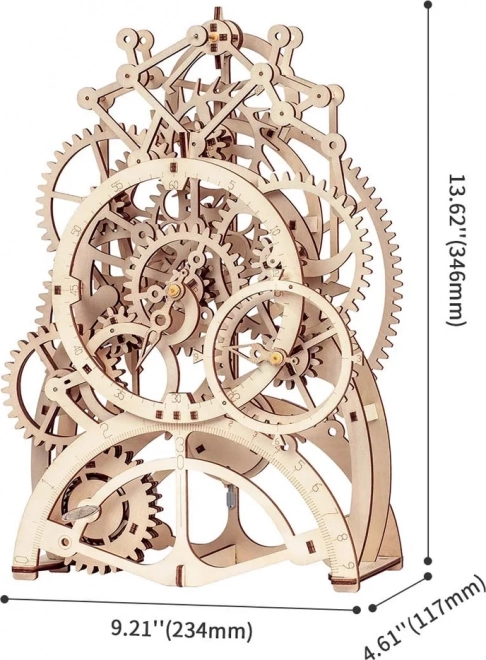 Puzzle 3D in legno Orologio a Pendolo