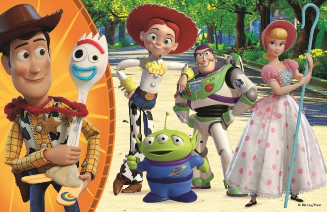 Puzzle Toy Story 4: Woody, Bo Peep e Jessie