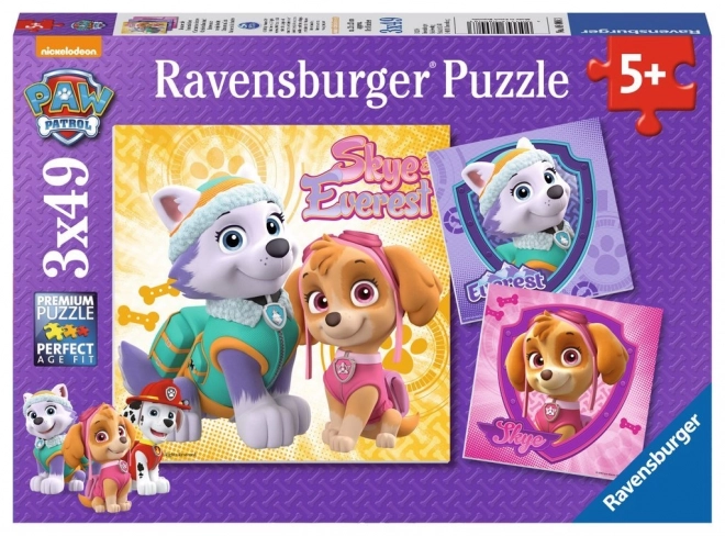 Ravensburger puzzle Tlapková Patrola 3x49 pezzi