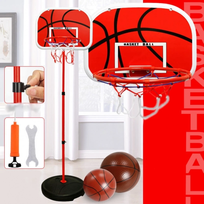 Canestro da basket per bambini da giardino 139 cm