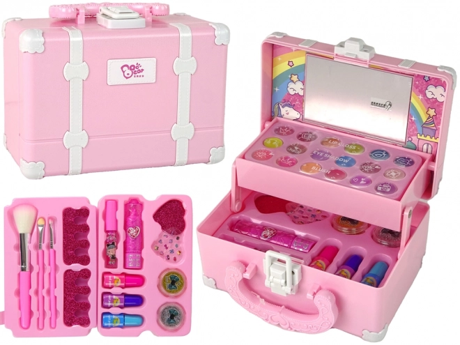 set bellezza trucco rosa unicorno