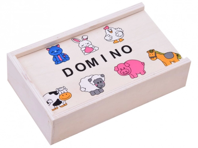 Gioco domino animali colorati per bambini