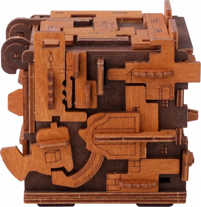 Wooden city puzzle 3D camera escape room