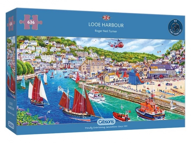 Puzzle panoramico Il porto di Looe, Cornwall 636 pezzi