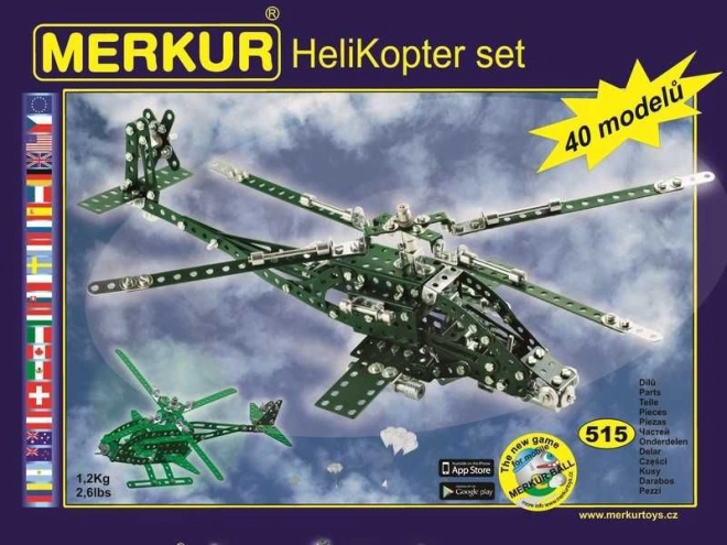 Costruzioni elicottero Merkur - Set di 40 modelli