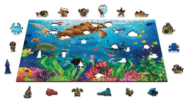 Puzzle in Legno Paradiso del Sub 2 in 1 400 Pezzi