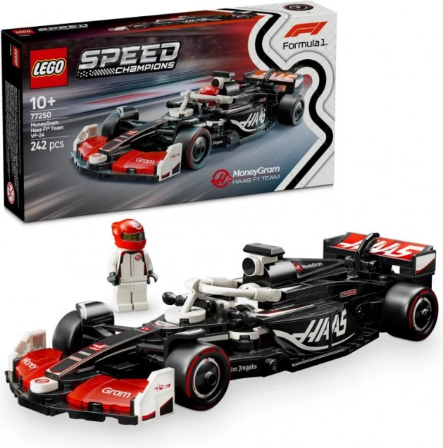 lego speed champions formula 1 moneygram haas vf-24 auto da corsa