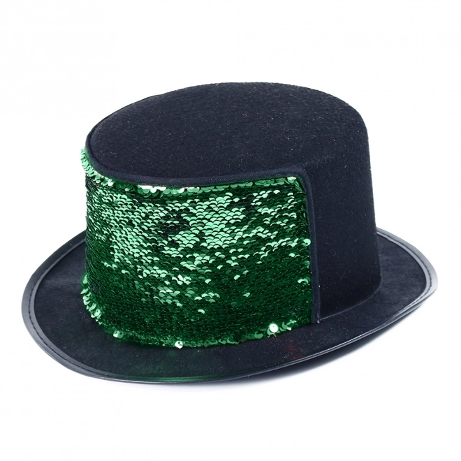 Cappello Rosso-Verde con Paillettes per Adulti