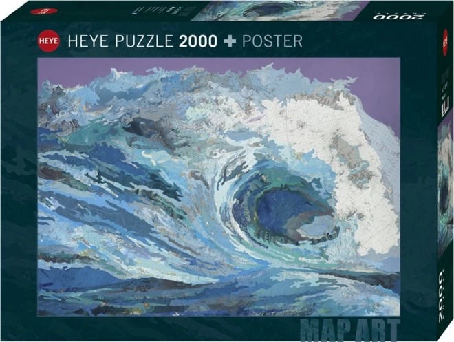 Puzzle artistico della mappa HEYE: Vlna 2000 pezzi