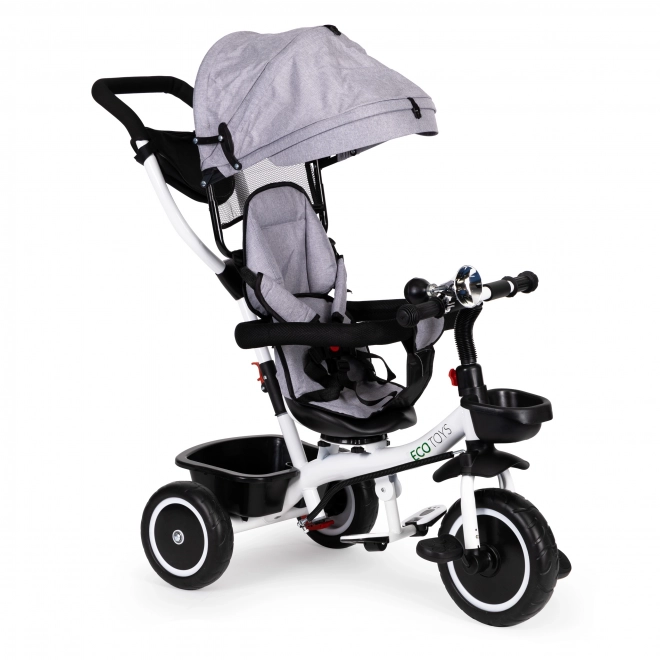 Triciclo con sedile girevole 360° ECOTOYS grigio