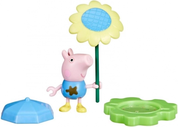 Peppa Pig divertimento in pozzanghera e fango, figurina
