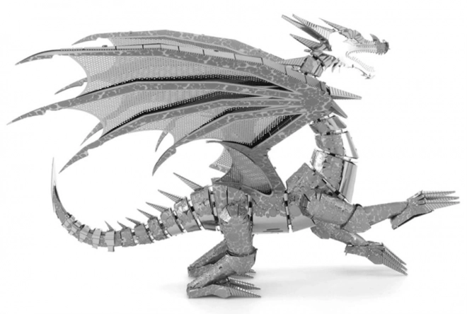 Puzzle 3D Metal Earth Drago Argento