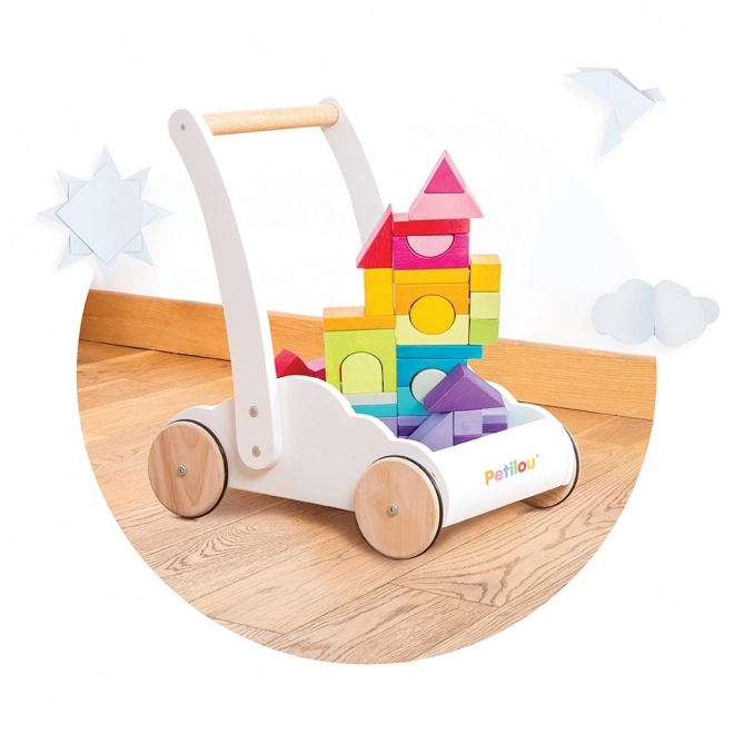 Le Toy Van carrello con mattoncini arcobaleno