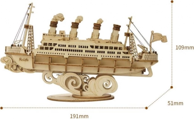 Puzzle 3D in legno Transatlantico