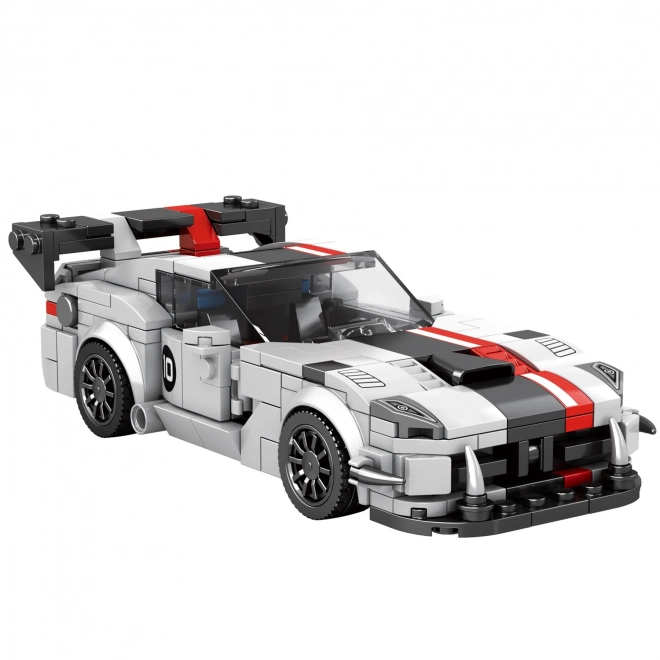 Set costruzione auto sportiva bianca