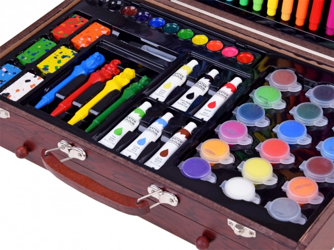 Set artistico valigetta in legno per bambini