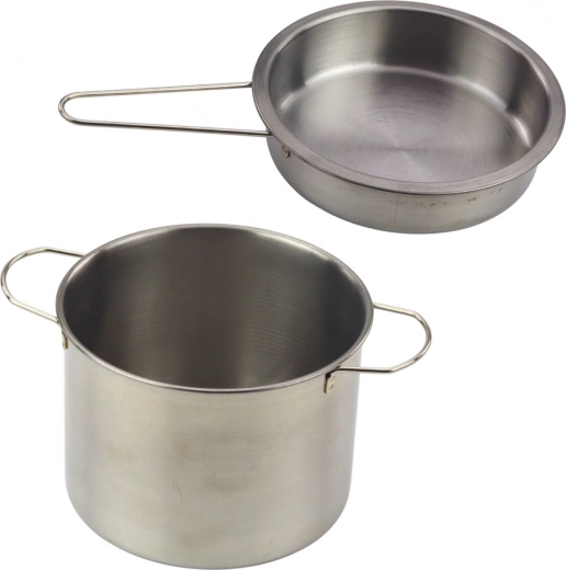 Stoviglie in metallo come quelle vere