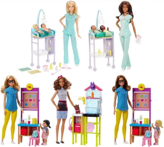 Barbie Set di Gioco Professioni con Bambola