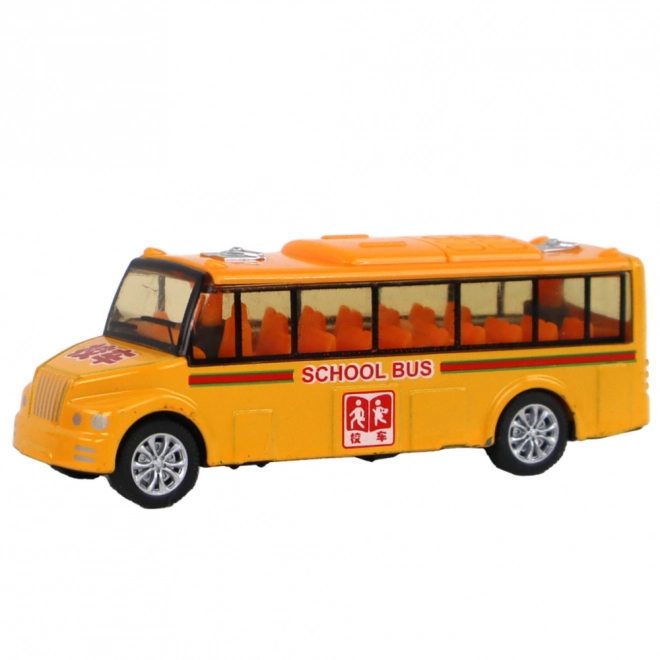 Set di autobus colorati a frizione 4 pezzi