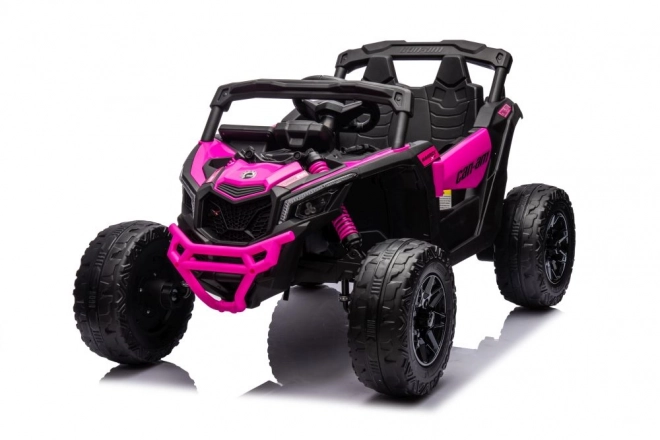 Auto elettrica per bambini Buggy Can-Am rosa