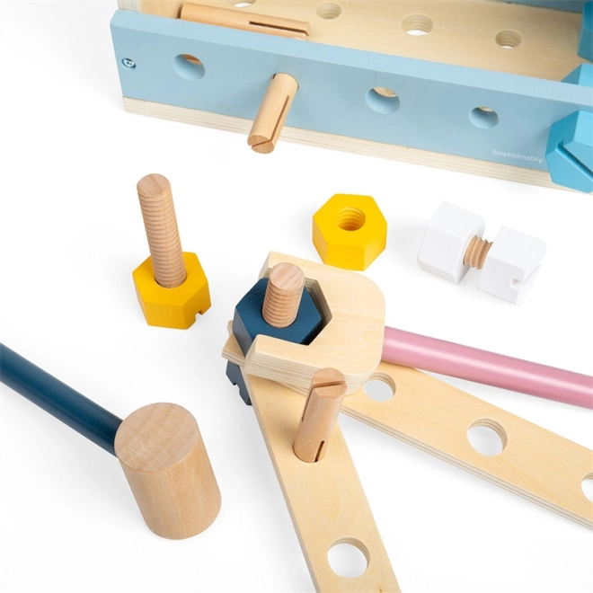 Set completo di attrezzi per piccoli tuttofare