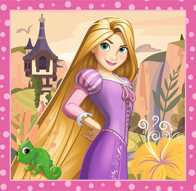 Puzzle 3 in 1 Principesse Disney Fiori Bellissimi