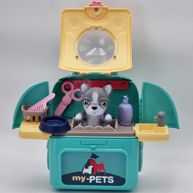Zaino Trasportabile Salone di Bellezza per Cani WOOPIE 2 in 1