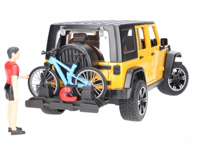 Jeep Wrangler Rubicon con Ciclista e Bici