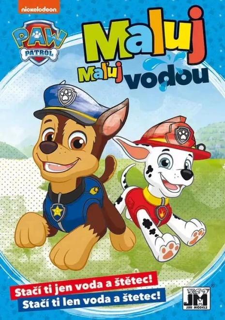 Album da colorare A5 Dipingi con acqua Paw Patrol