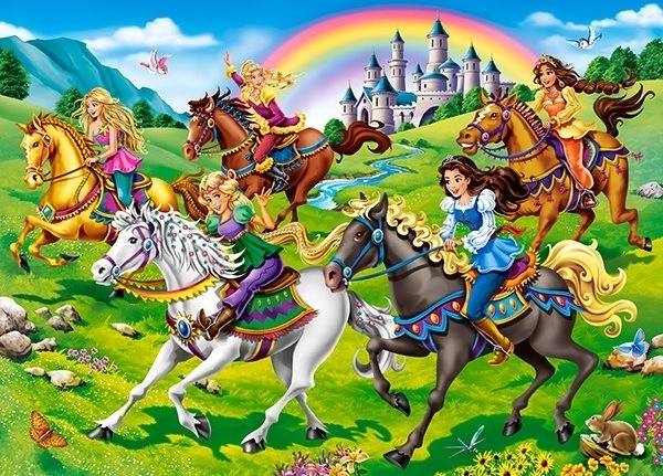 Puzzle Principessa a Cavallo di 260 Pezzi