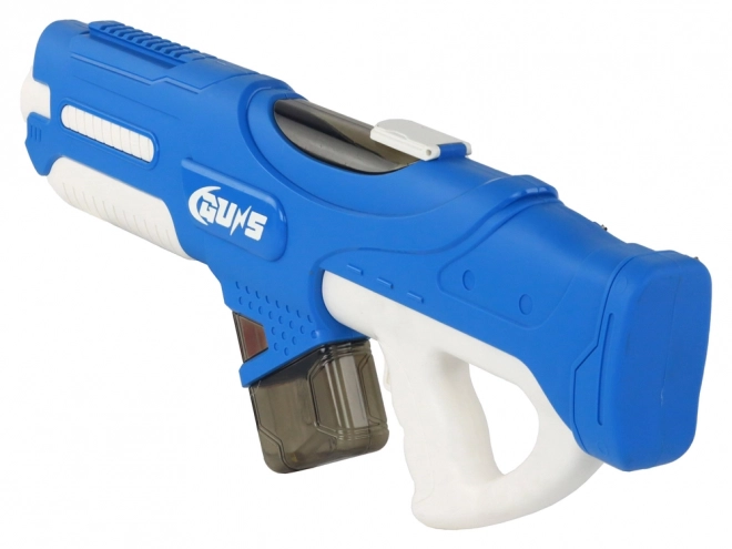 Grande pistola ad acqua blu con occhiali