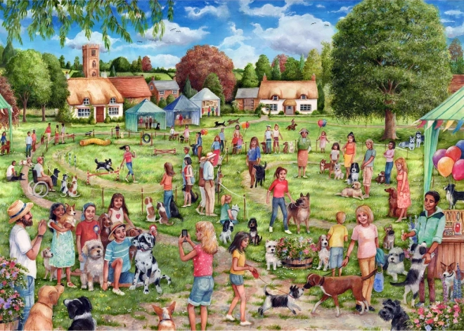 Puzzle Competizione Canina Village 1000 Pezzi