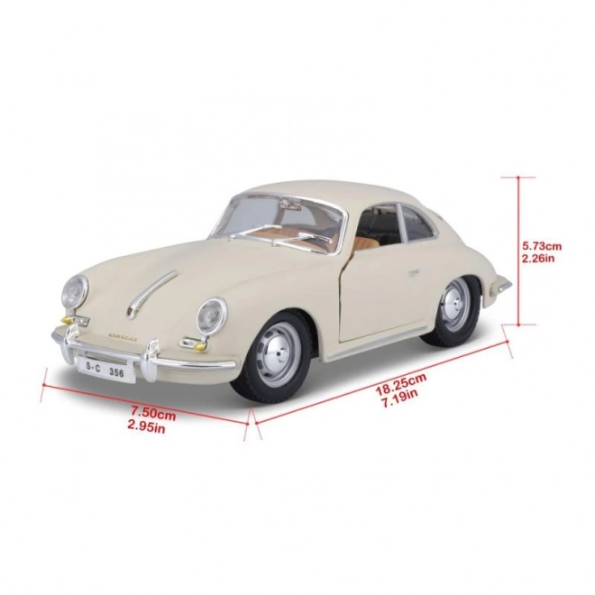 Modellino Porsche 356B Coupé Bburago scala 1:24